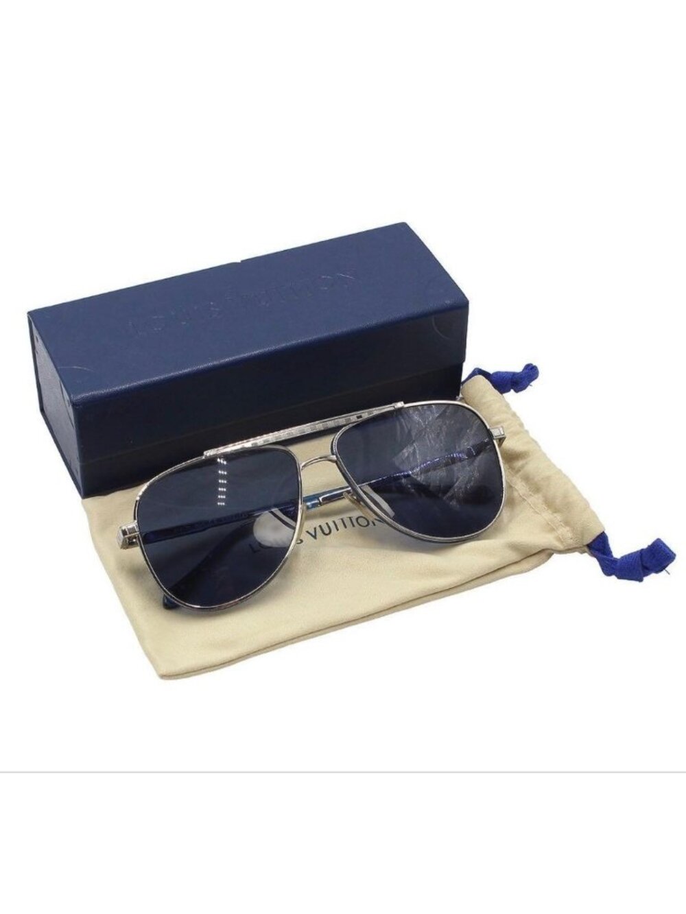 Louis Vuitton Snap Pilot Aviator Sunglasses Eyewear